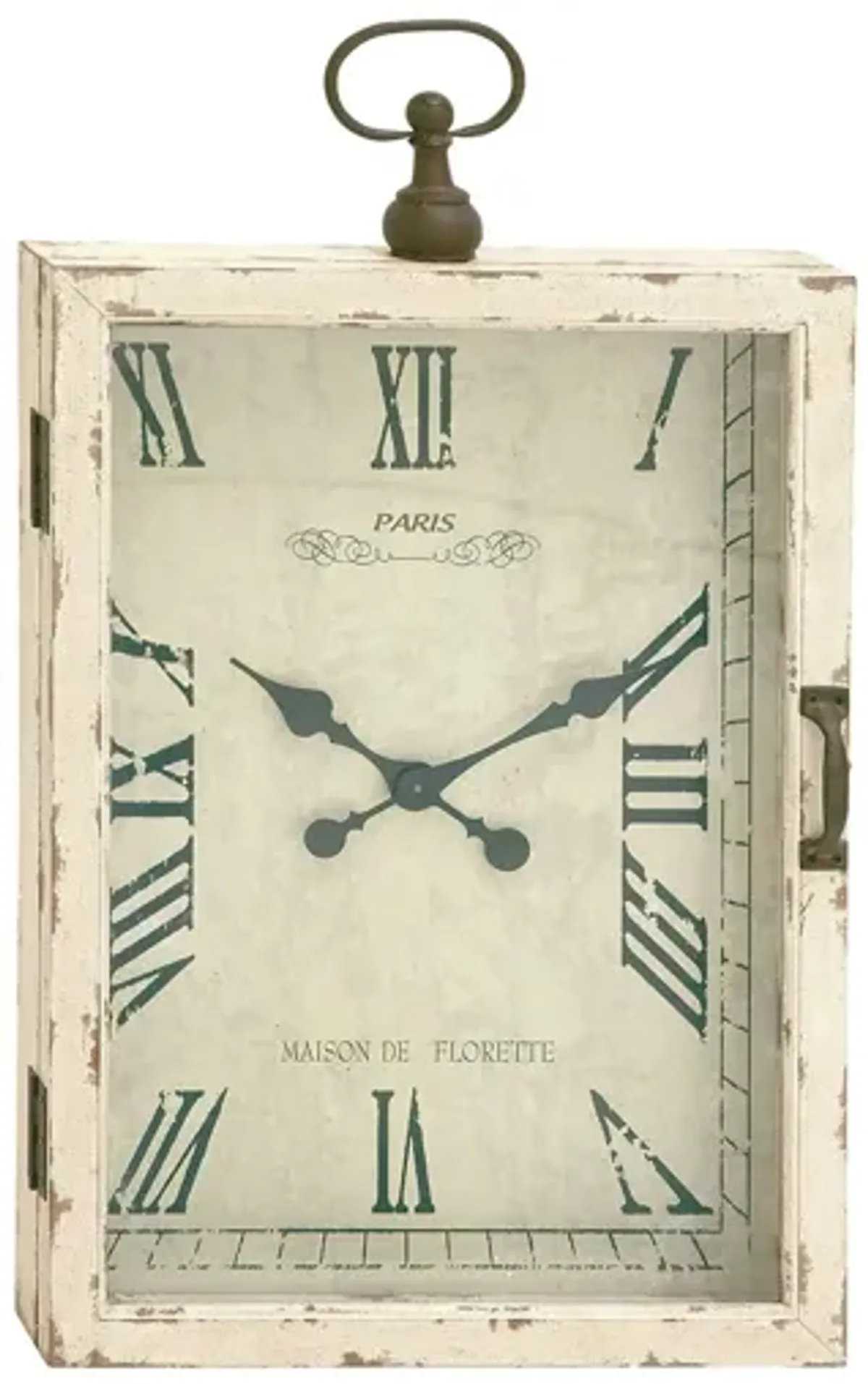 Ivy Collection Pierotti Wall Clock in White by UMA Enterprises