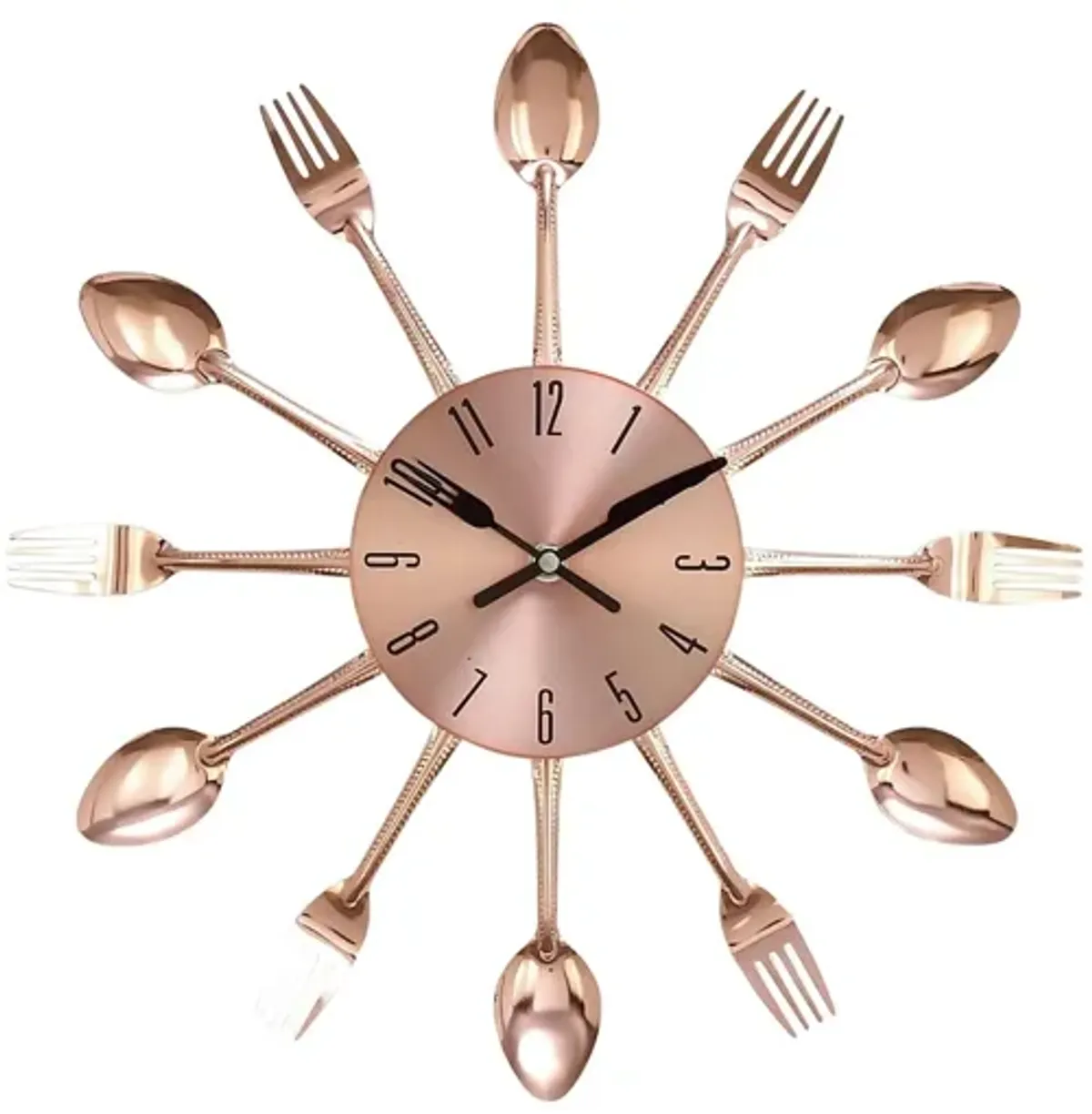 Ivy Collection Diner Wall Clock in Copper by UMA Enterprises