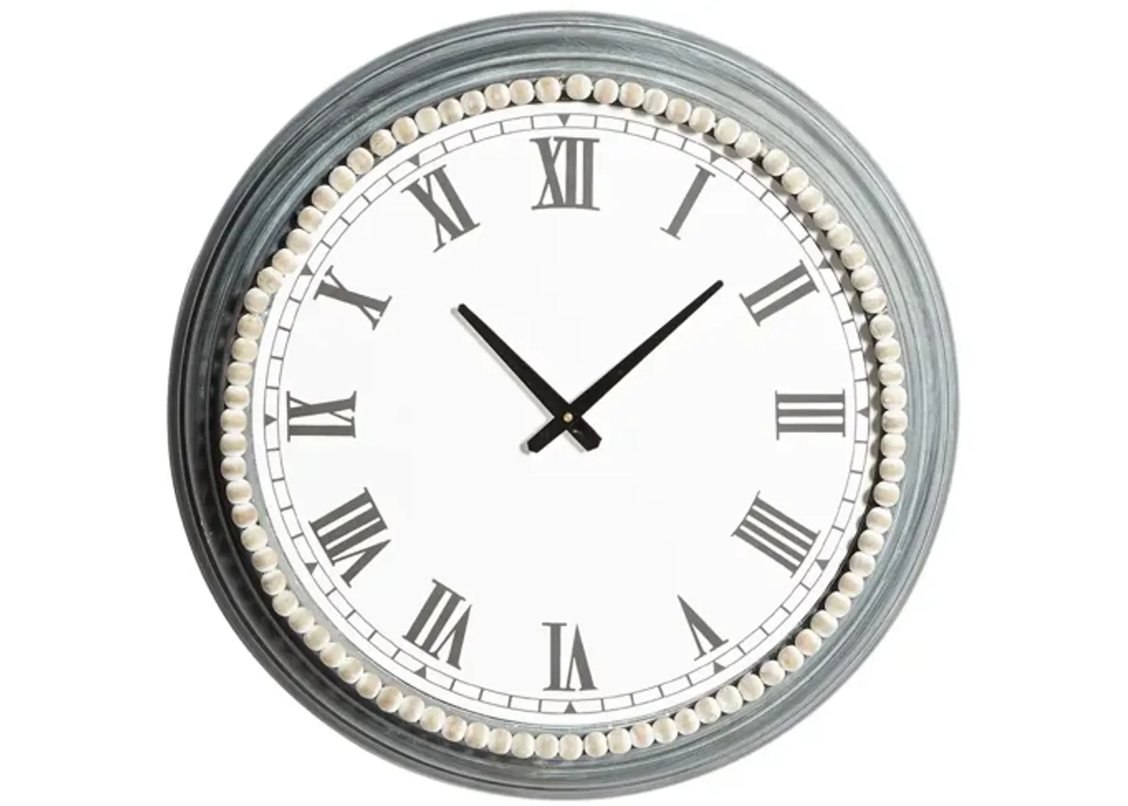 Ivy Collection Spritina Wall Clock in White by UMA Enterprises