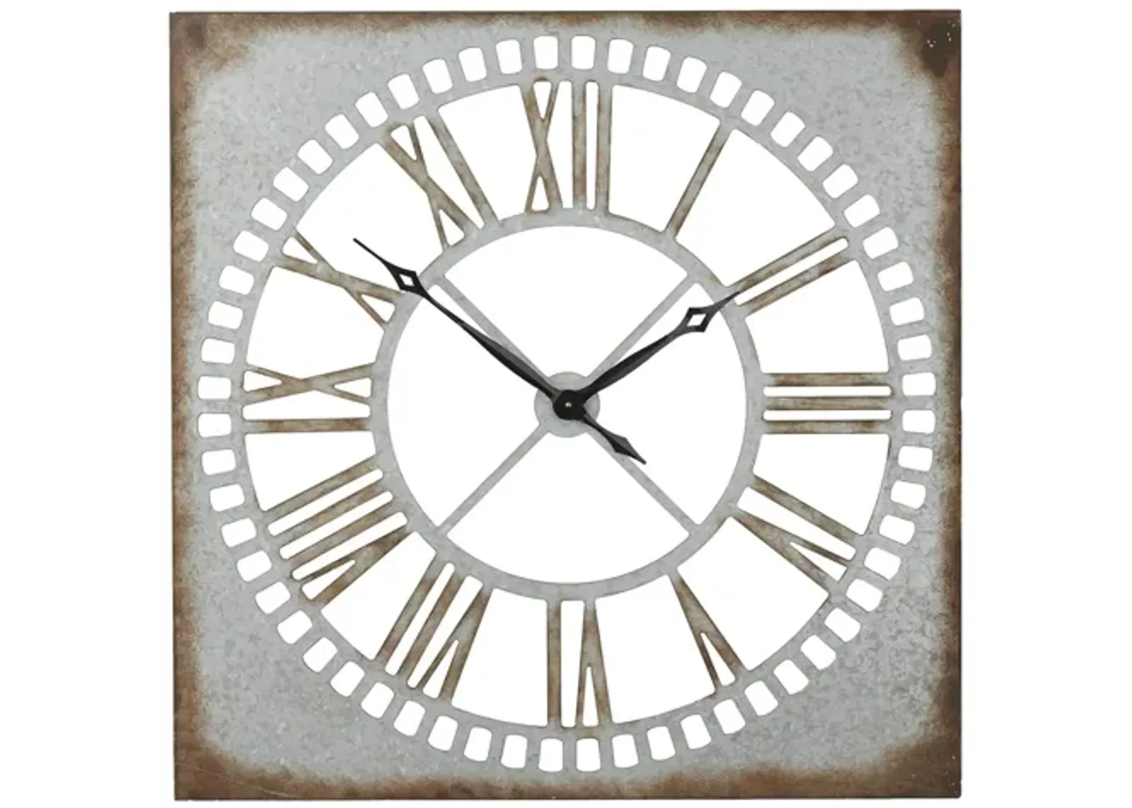 Ivy Collection Schoharie Wall Clock in Gray by UMA Enterprises