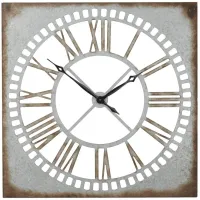 Ivy Collection Schoharie Wall Clock in Gray by UMA Enterprises