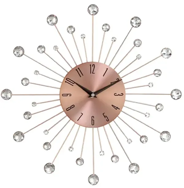 Ivy Collection Glam Wall Clock