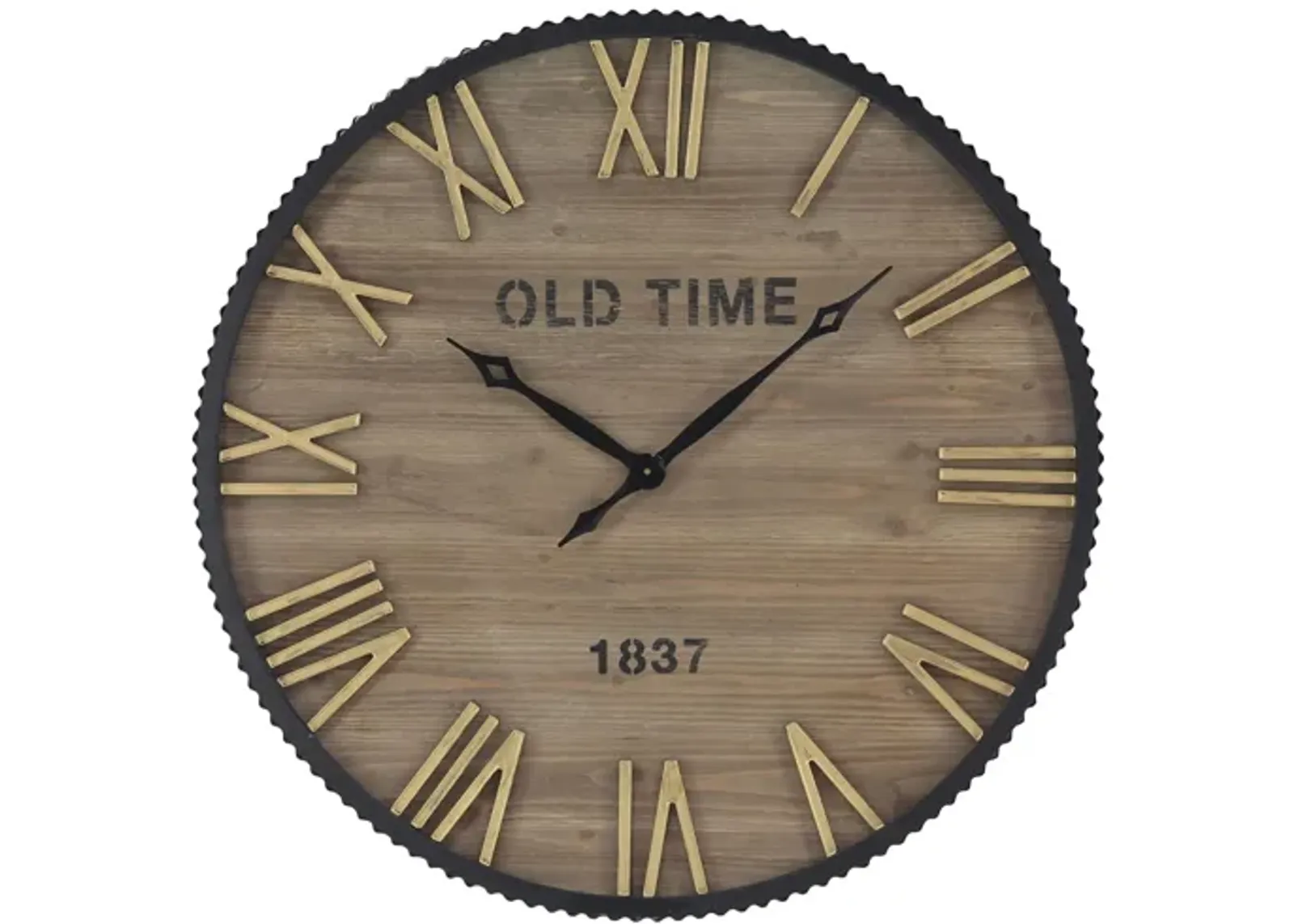 Ivy Collection Cayuga Wall Clock in Brown by UMA Enterprises