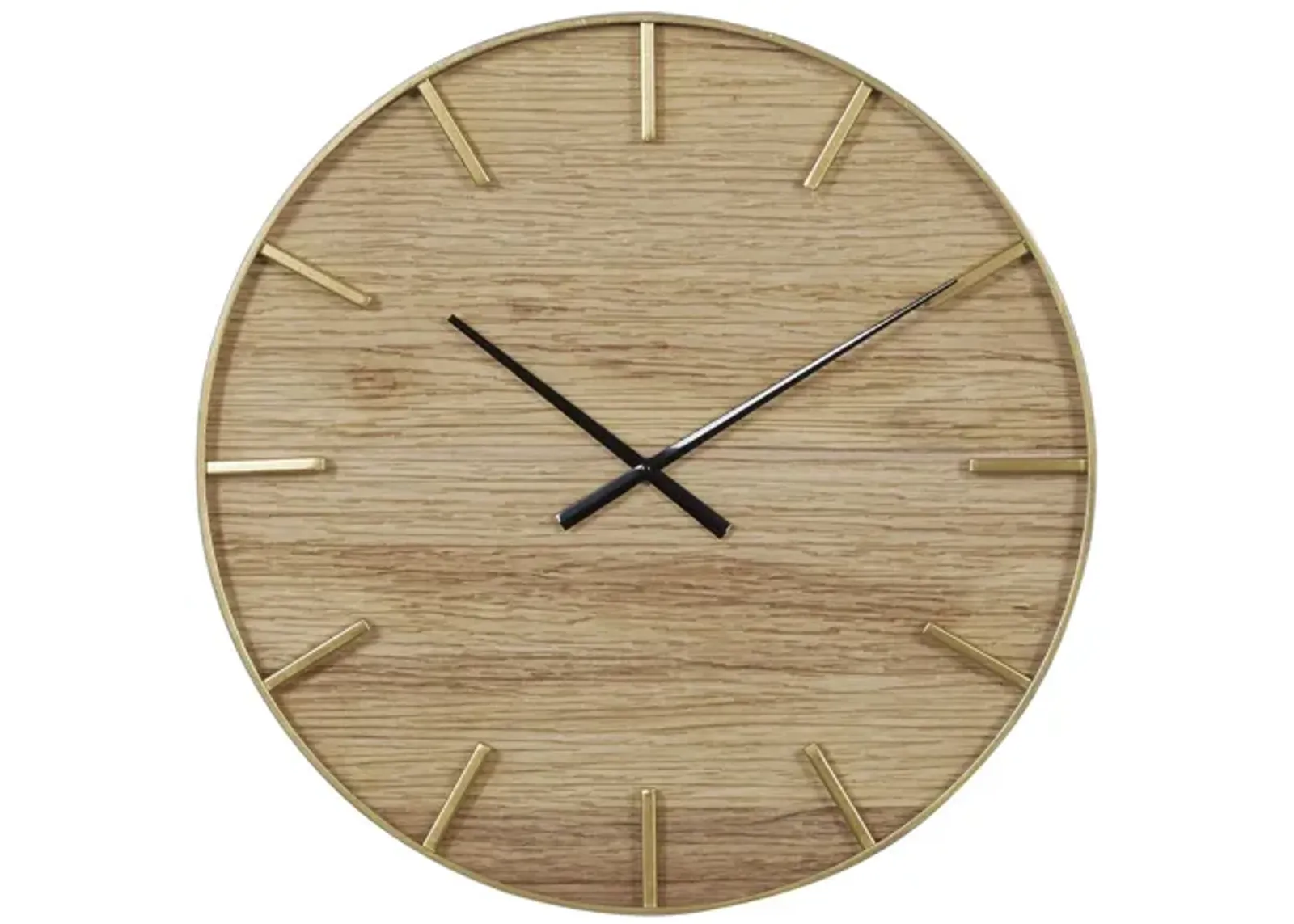 Ivy Collection Canaan Wall Clock in Natural by UMA Enterprises