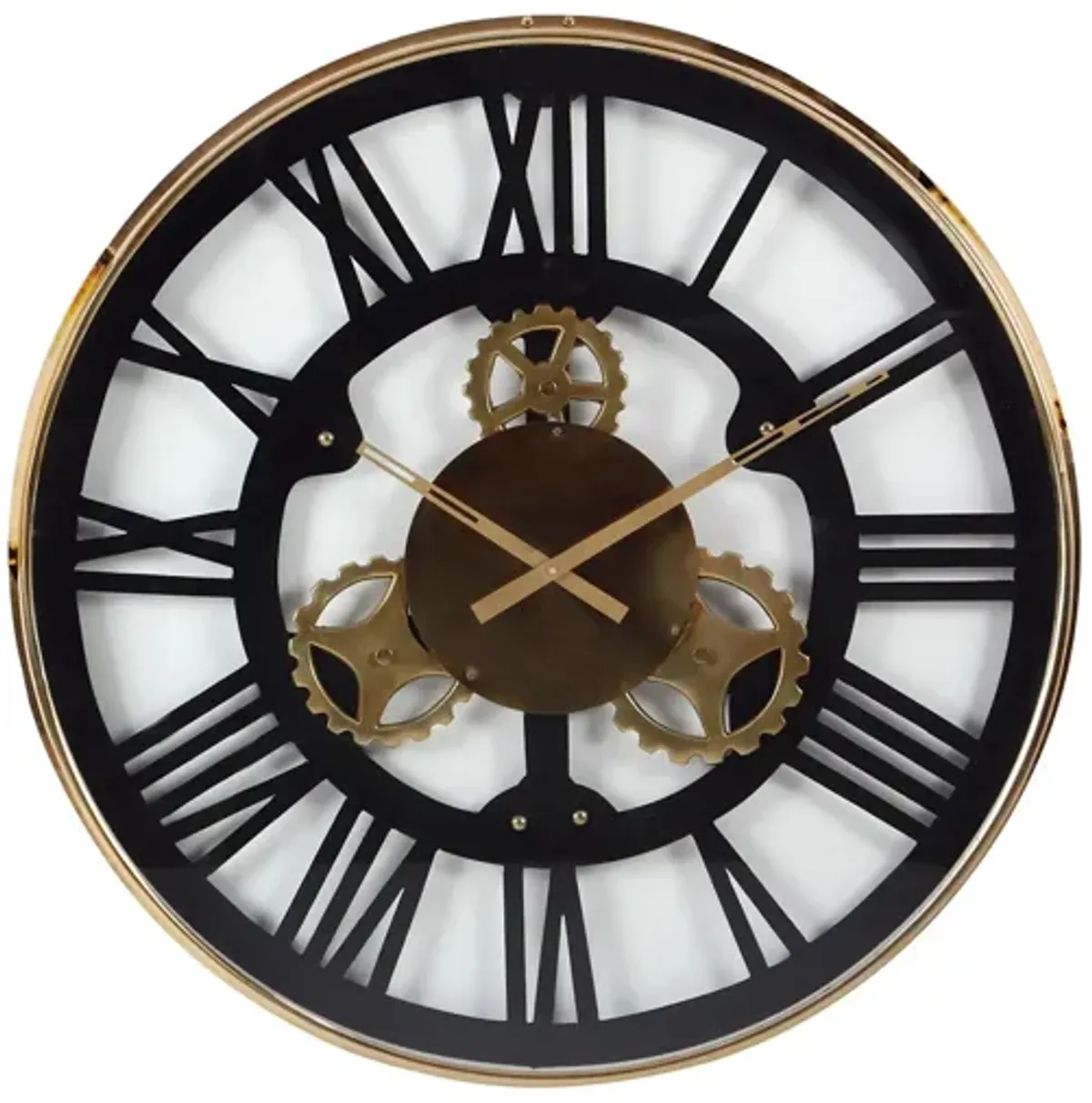 Ivy Collection Birsel Wall Clock in Black by UMA Enterprises