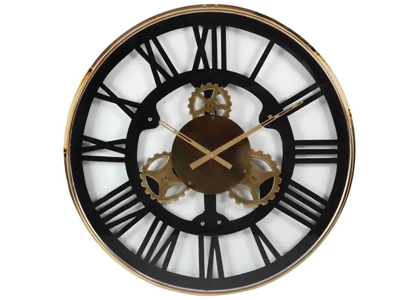 Ivy Collection Birsel Wall Clock in Black by UMA Enterprises