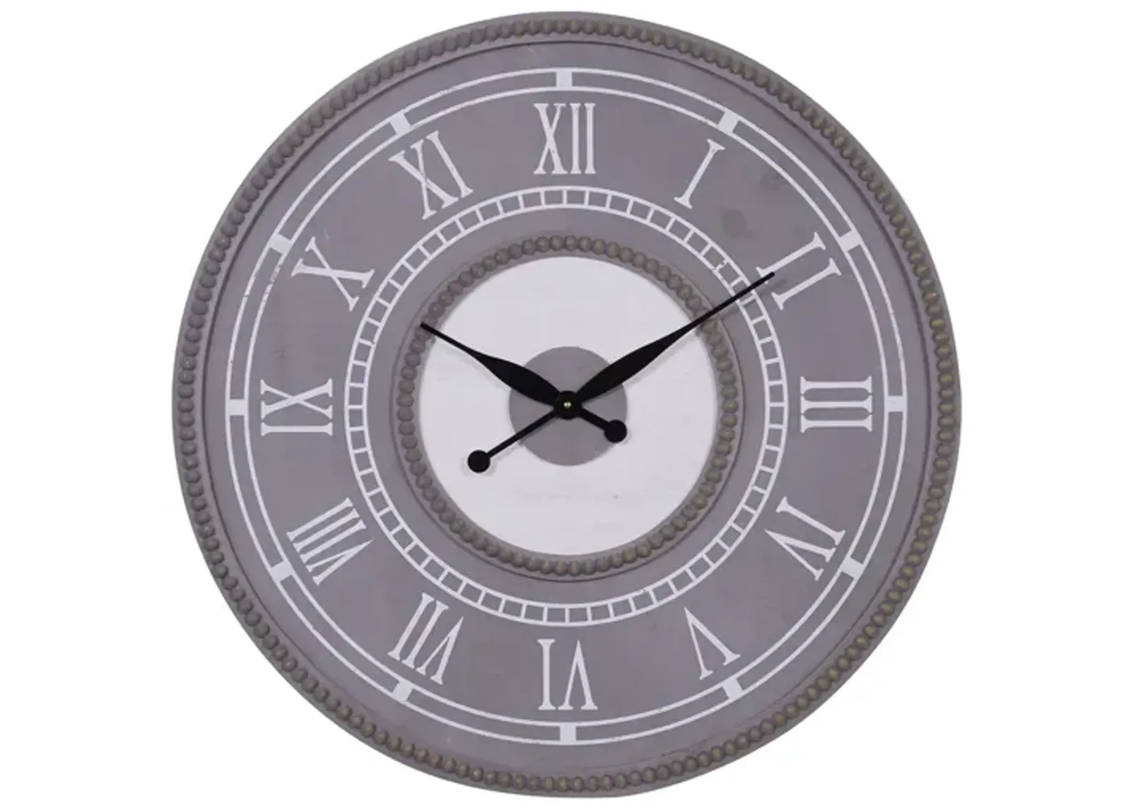 Ivy Collection Schuyler Wall Clock in Gray by UMA Enterprises