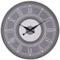 Ivy Collection Schuyler Wall Clock in Gray by UMA Enterprises
