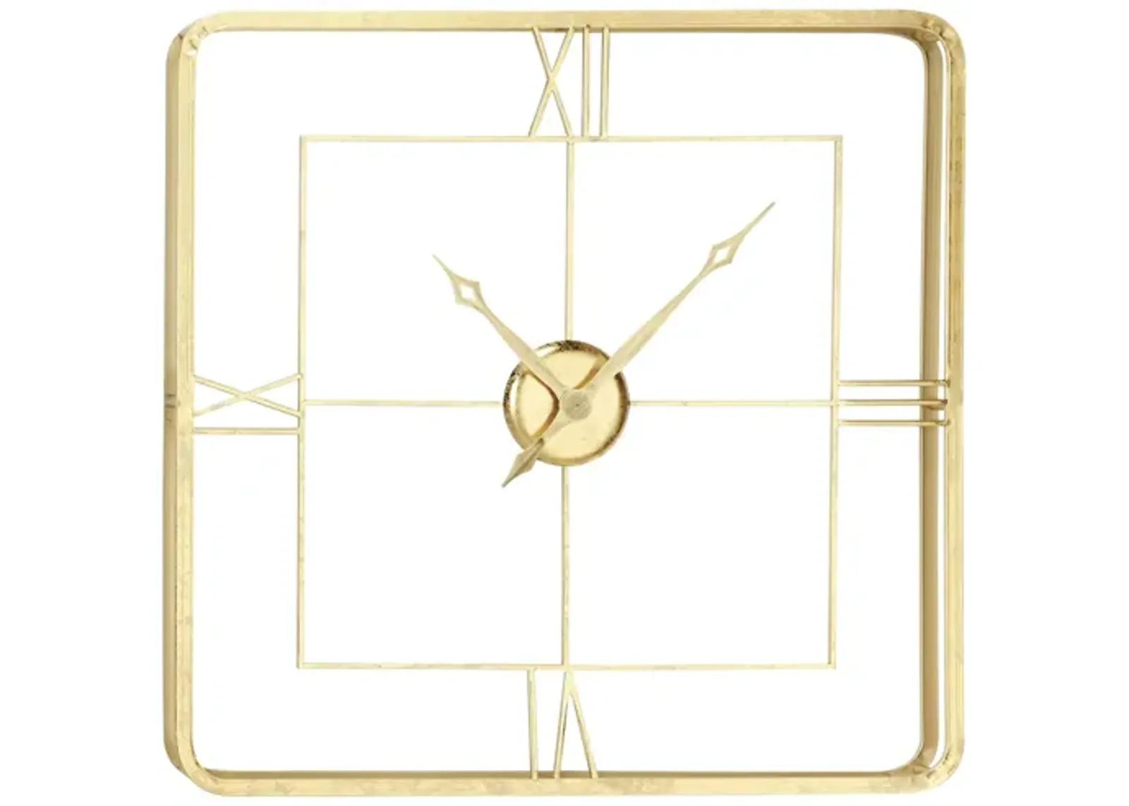 Ivy Collection Skaneateles Wall Clock in Gold by UMA Enterprises