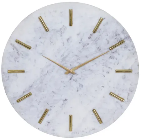 Ivy Collection Modulok Wall Clock in White by UMA Enterprises