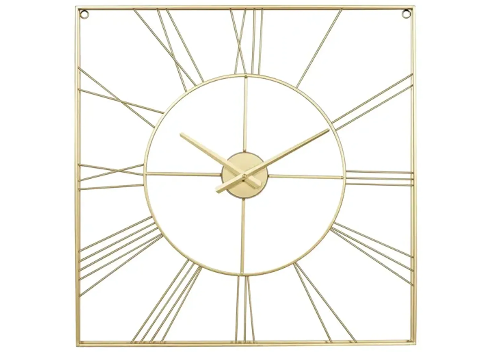 Ivy Collection Oneida Wall Clock in Gold by UMA Enterprises