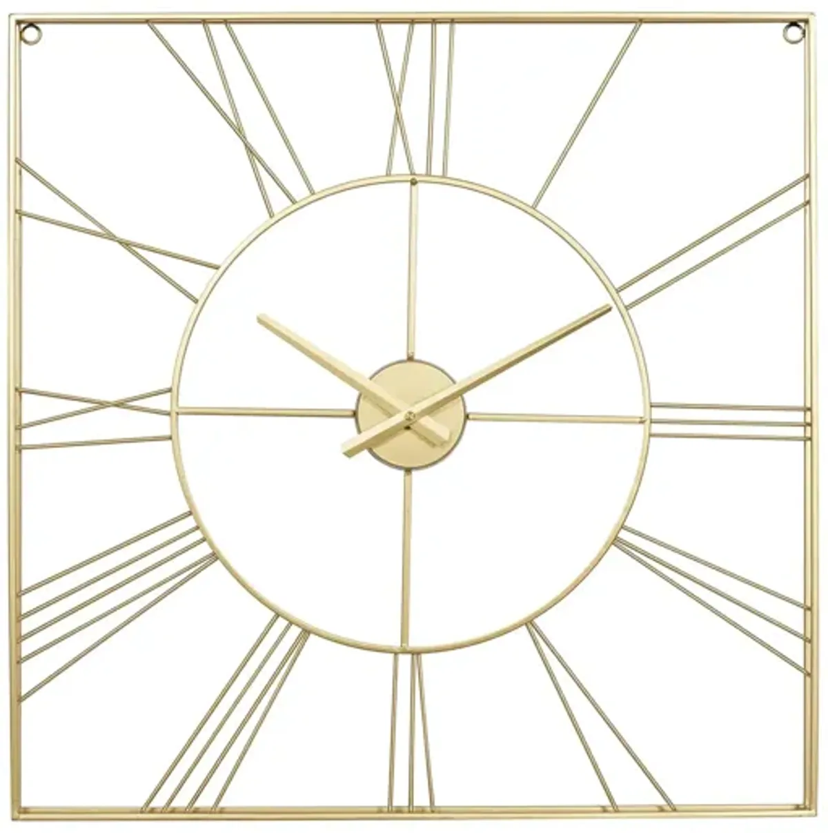 Ivy Collection Oneida Wall Clock in Gold by UMA Enterprises