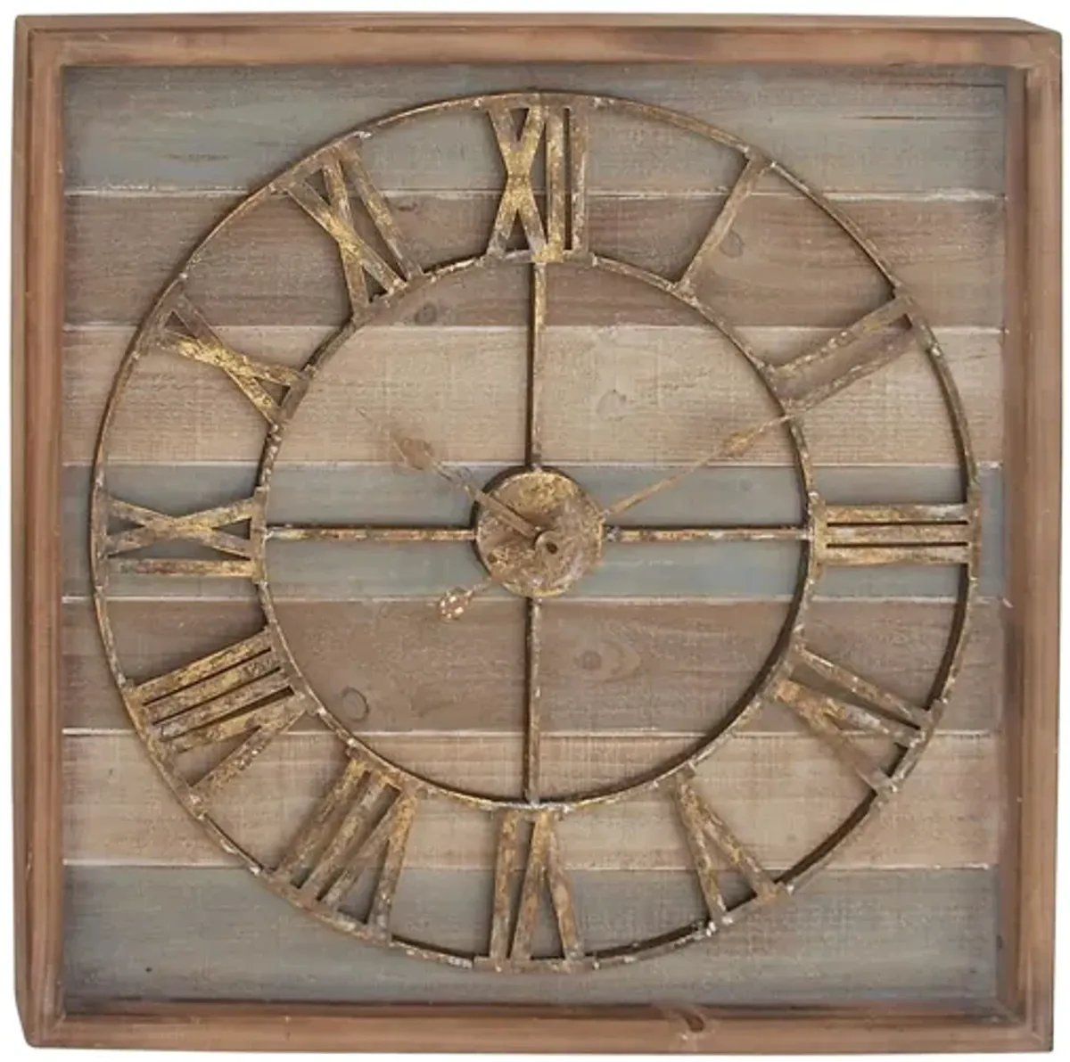 Ivy Collection Whatsit Wall Clock in Brown by UMA Enterprises