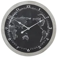 Ivy Collection Virtue Wall Clock in Black by UMA Enterprises