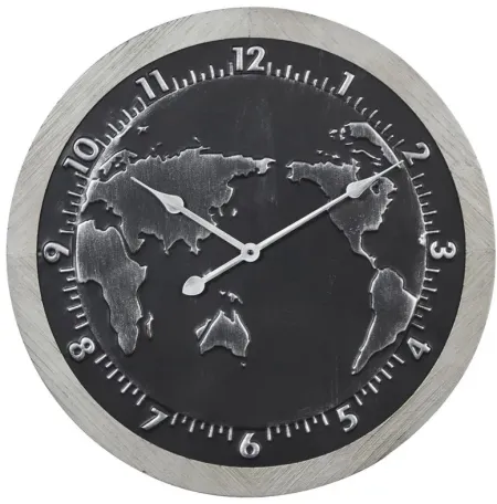 Ivy Collection Virtue Wall Clock in Black by UMA Enterprises