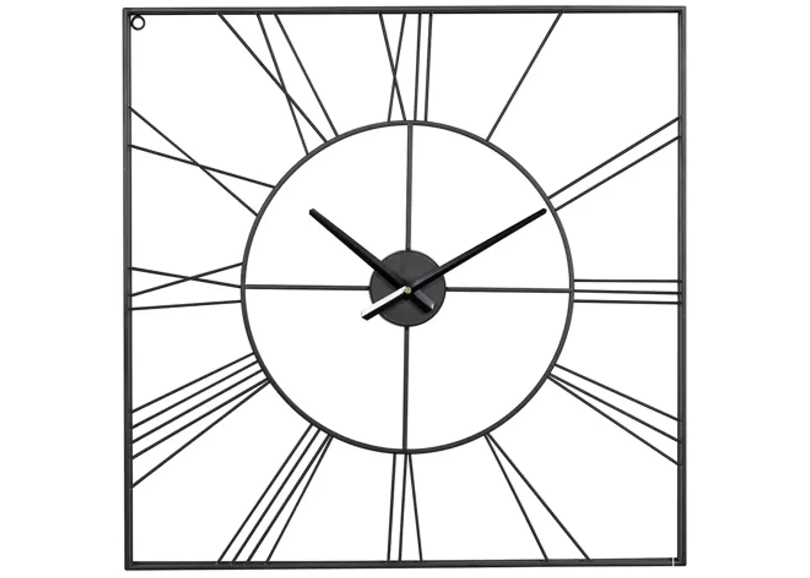 Ivy Collection Ty Wall Clock in Black by UMA Enterprises