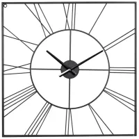 Ivy Collection Ty Wall Clock in Black by UMA Enterprises