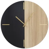 Ivy Collection Abstract Wall Clock in Black by UMA Enterprises