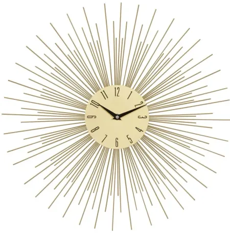 Ivy Collection Sputnik Wall Clock in Gold by UMA Enterprises