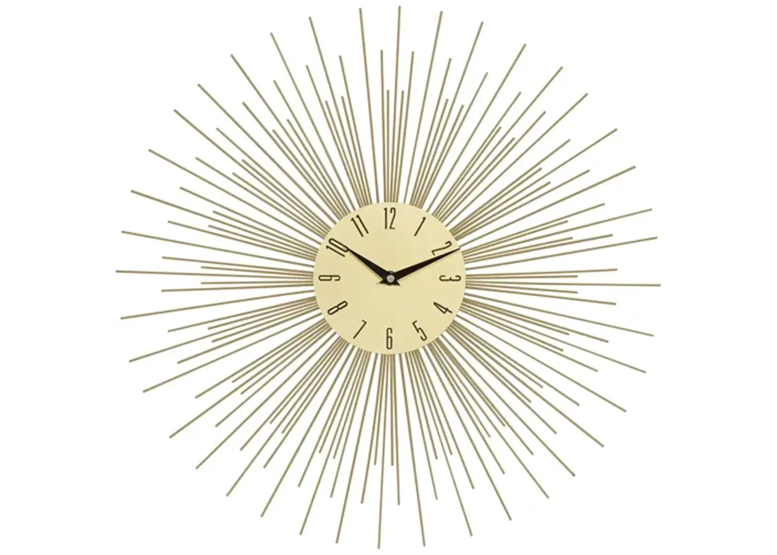 Ivy Collection Sputnik Wall Clock in Gold by UMA Enterprises