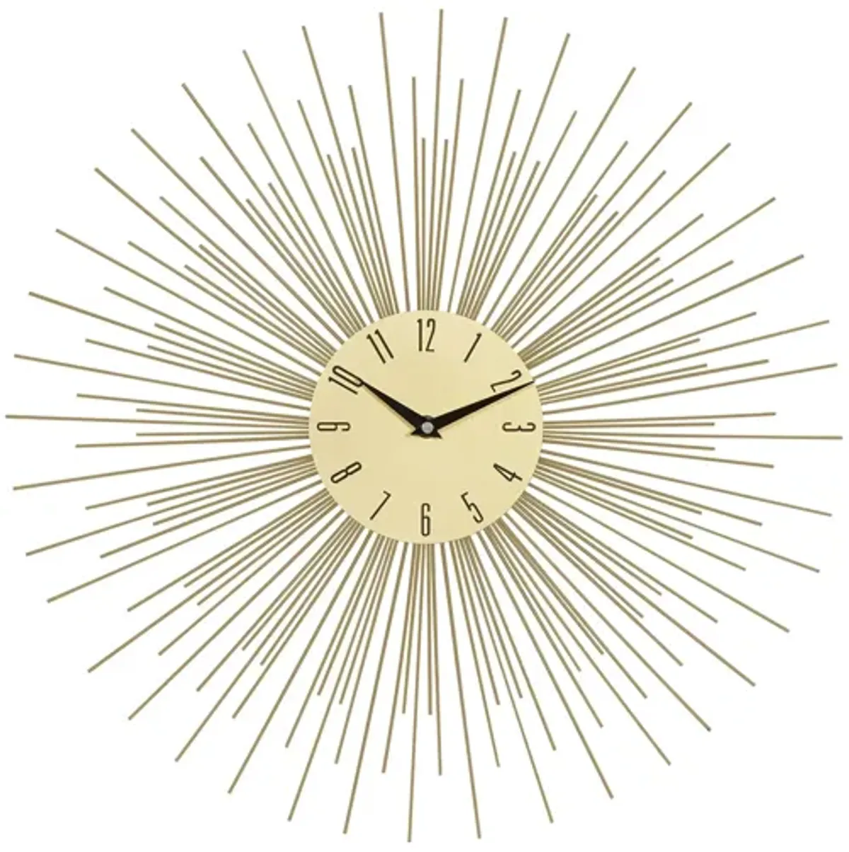 Ivy Collection Sputnik Wall Clock in Gold by UMA Enterprises