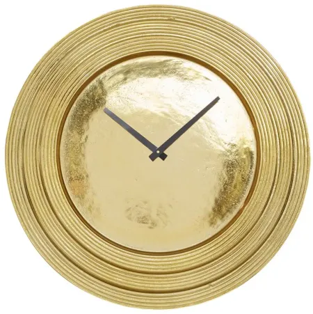 Ivy Collection Oxbow Wall Clock in Gold by UMA Enterprises