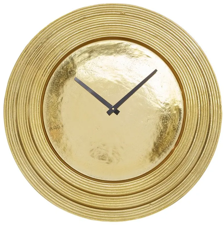 Ivy Collection Oxbow Wall Clock in Gold by UMA Enterprises