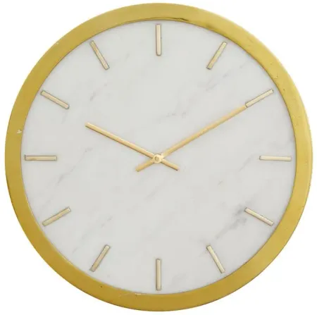Ivy Collection Keroppi Wall Clock in White;Gold by UMA Enterprises