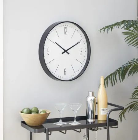 Ivy Collection League Wall Clock in Ivory;Black by UMA Enterprises