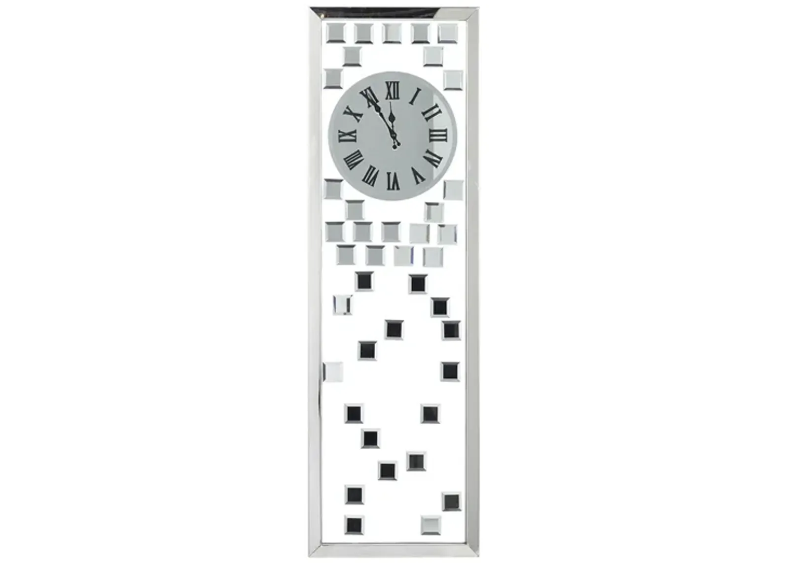 Ivy Collection Bonvalot Wall Clock in Silver by UMA Enterprises