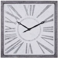 Ivy Collection Schenectady Wall Clock in Gray by UMA Enterprises