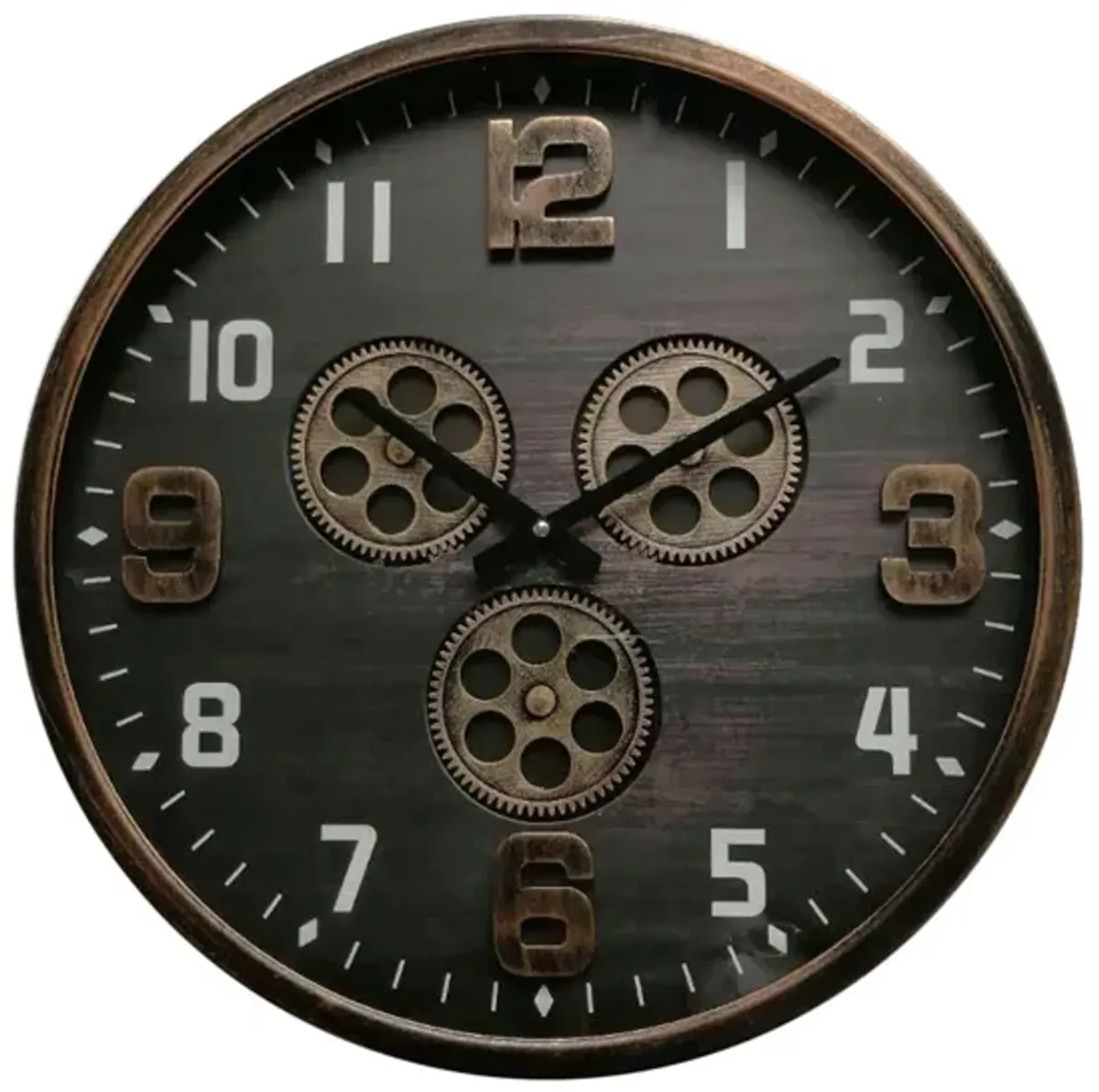 18" Bronze Wall Clock in Bronze by Cooper Classics