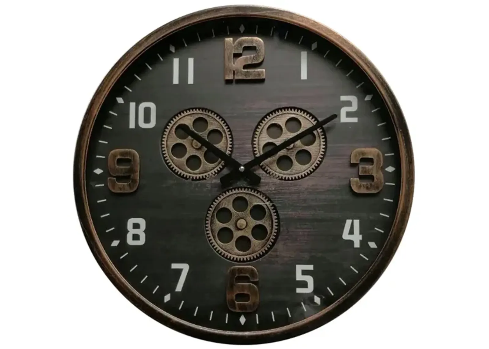 18" Bronze Wall Clock in Bronze by Cooper Classics