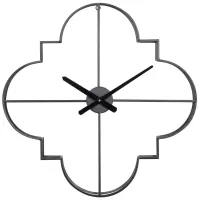 Ivy Collection Newcomb Wall Clock in Black by UMA Enterprises