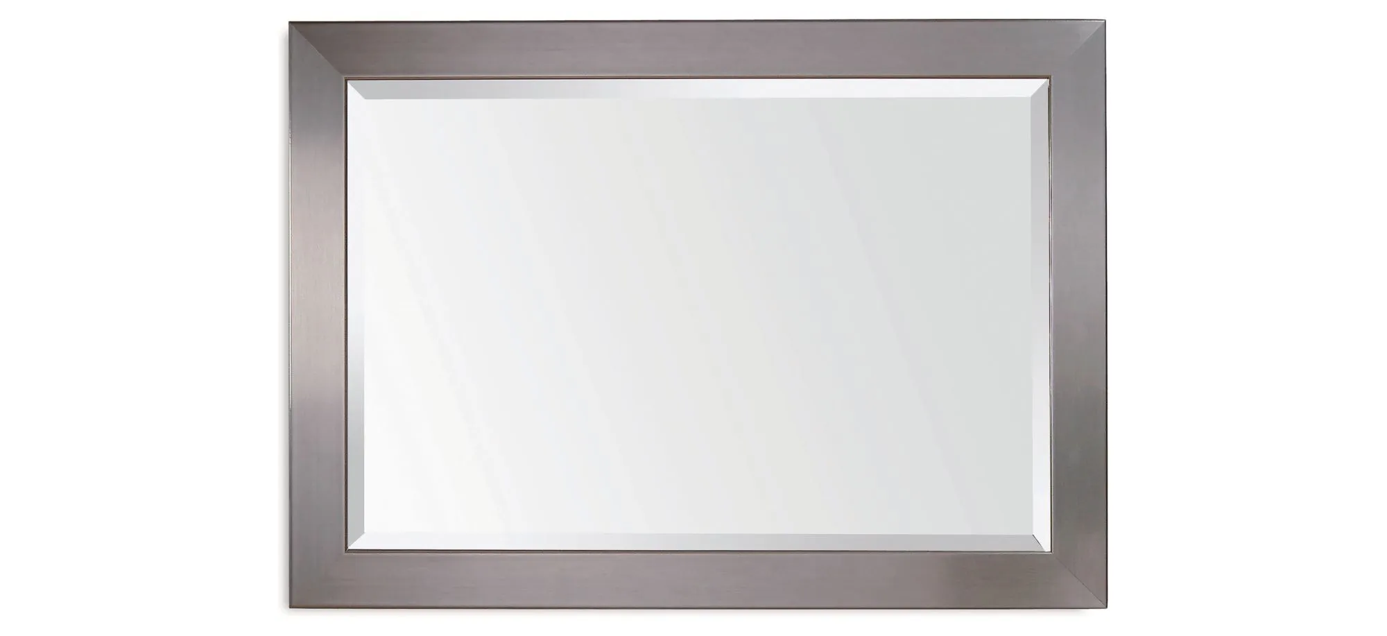 Stainless Wall Mirror in Brushed Chrome by Bassett Mirror