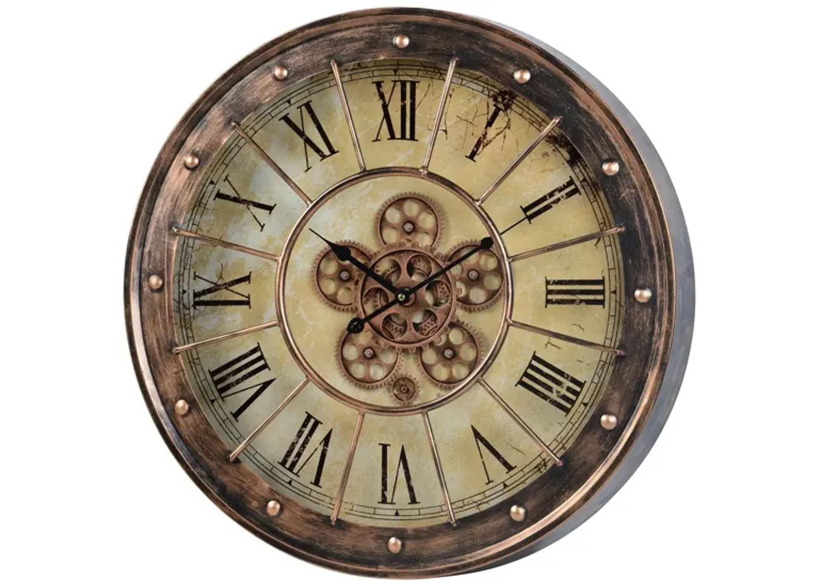 Corbett's Clock in Aged Copper by Cooper Classics