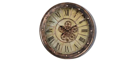 Corbett's Clock in Aged Copper by Cooper Classics