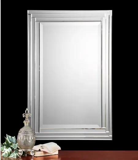 Alanna Frameless Vanity Mirror in Silver by Uttermost