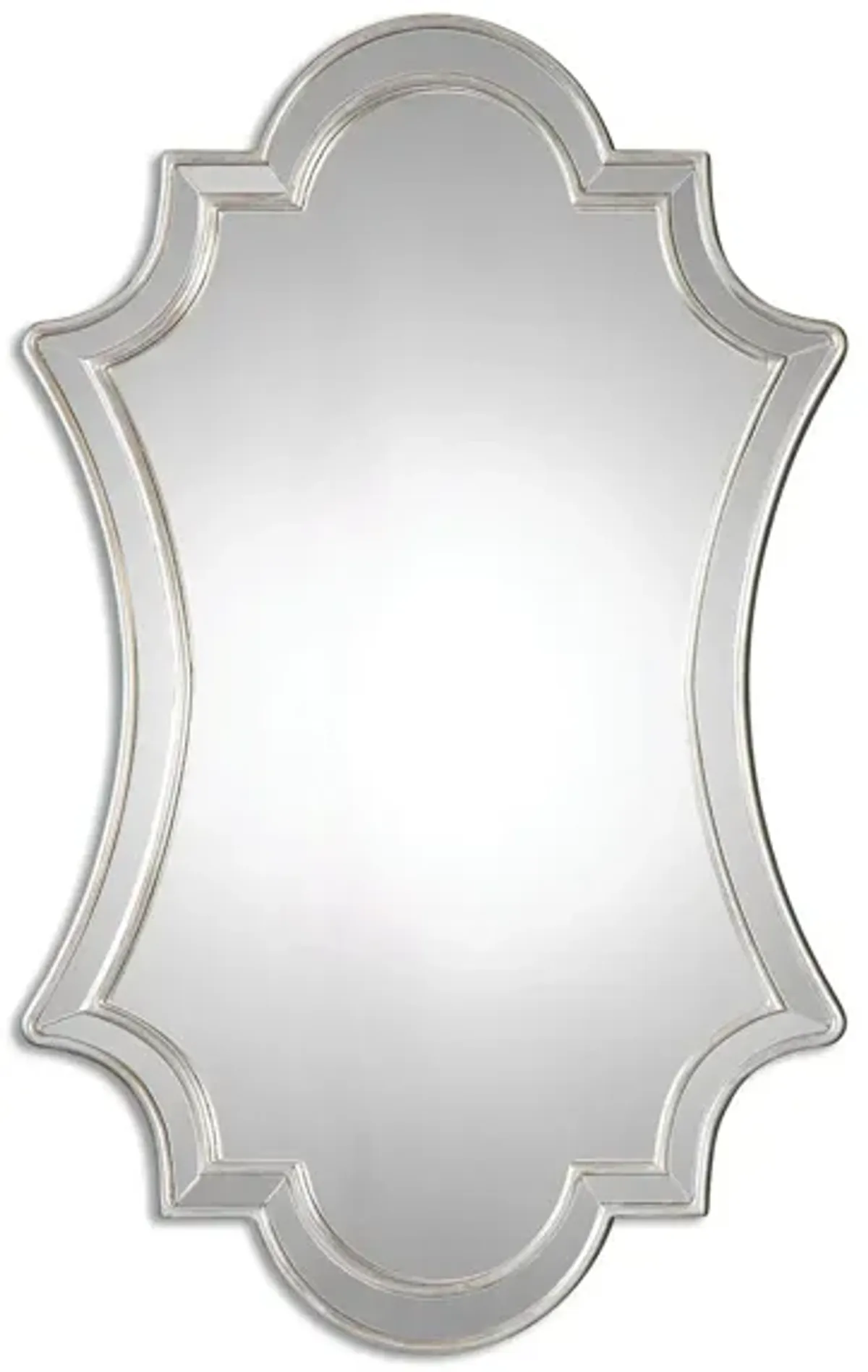 Elara Antiqued Silver Wall Mirror in Silver by Uttermost