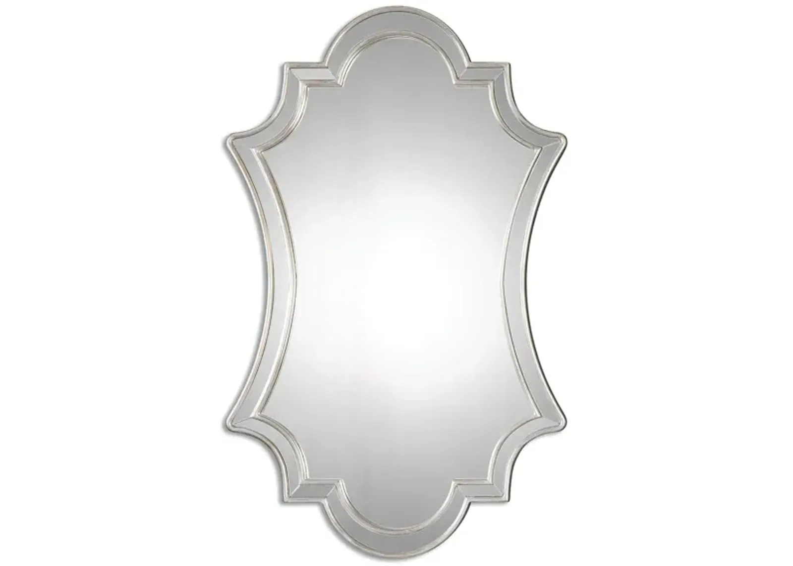 Elara Antiqued Silver Wall Mirror in Silver by Uttermost