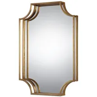 Lindee Gold Wall Mirror in Gold by Uttermost