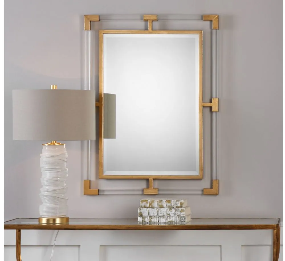 Balkan Modern Gold Wall Mirror