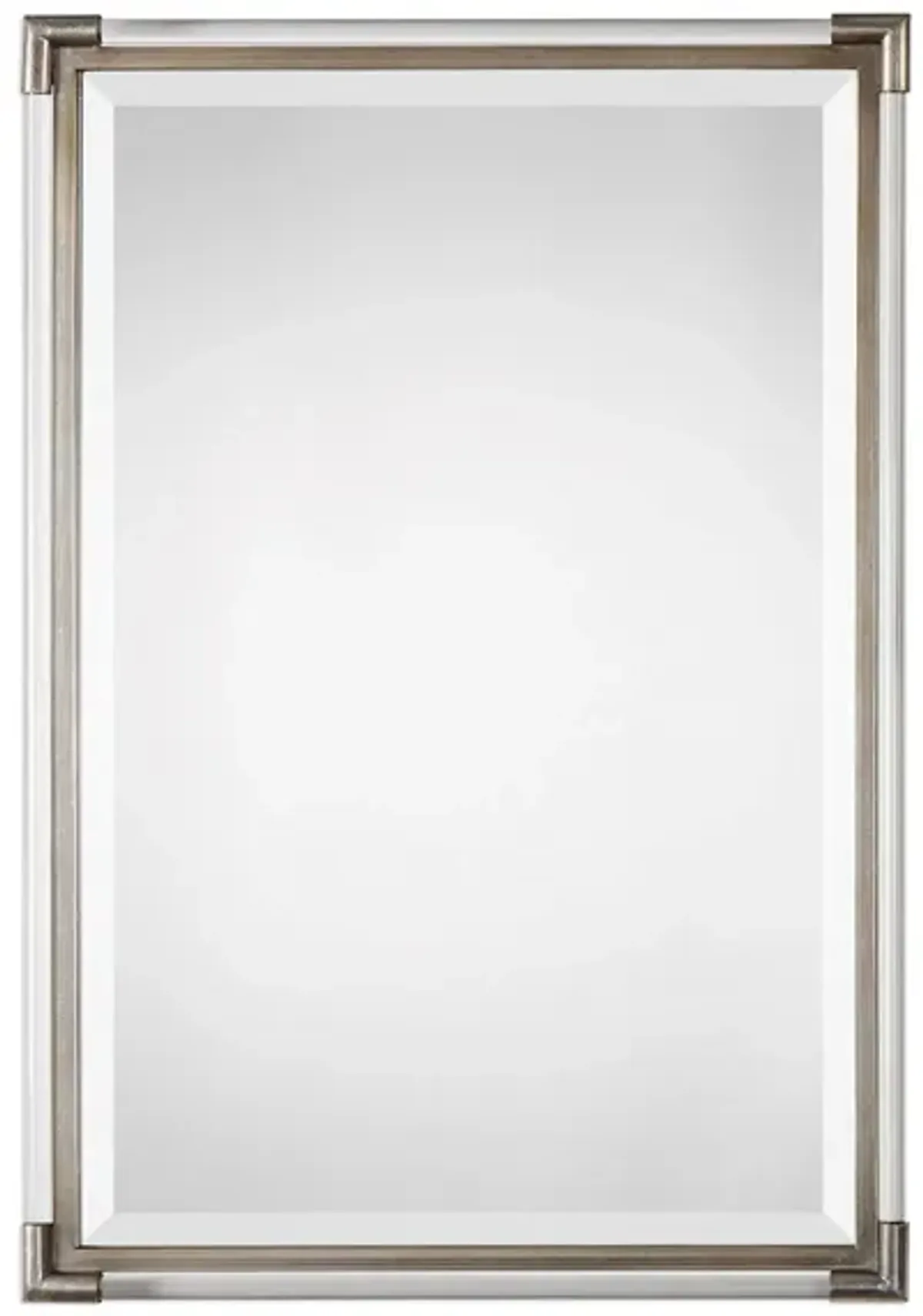 Mackai Metallic Silver Mirror
