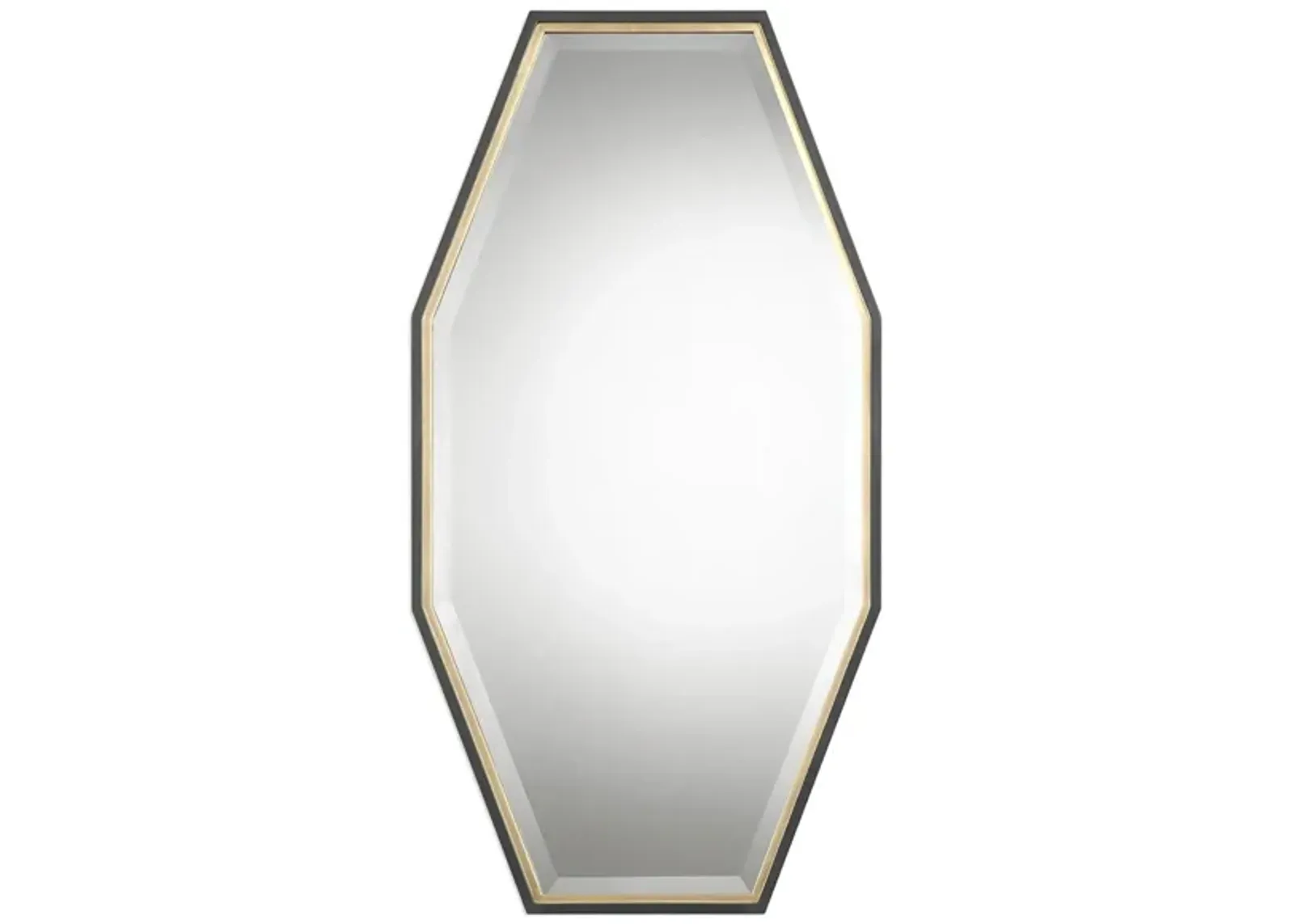 Savion Gold Octagon Mirror in Gold by Uttermost