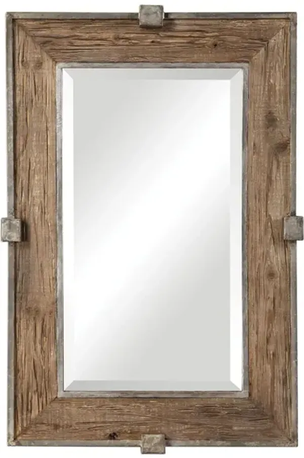 Siringo Weathered Wood Mirror