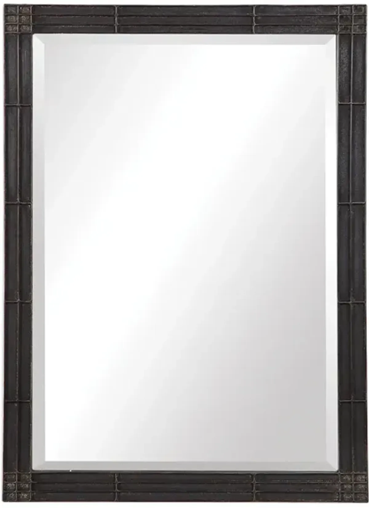 Gower Aged Black Vanity Mirror