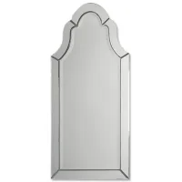 Hovan Frameless Arched Mirror in Silver by Uttermost