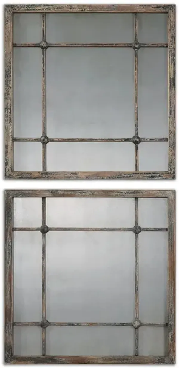 Saragano Square Mirrors: Set of 2