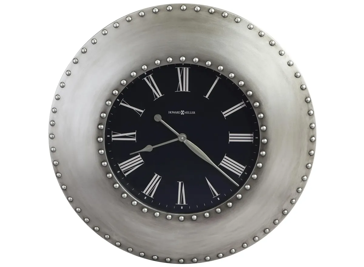 Bokaro Wall Clock in Silver by Howard Miller