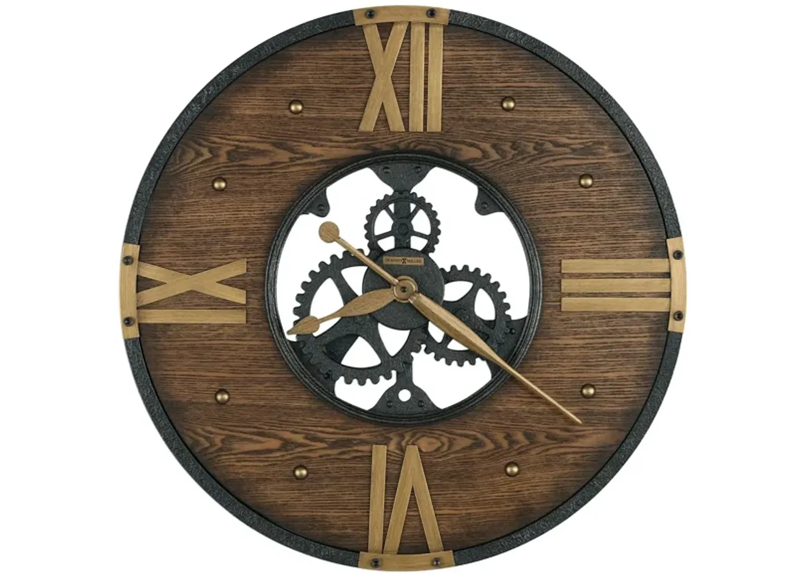 Murano Wall Clock in Brown by Howard Miller